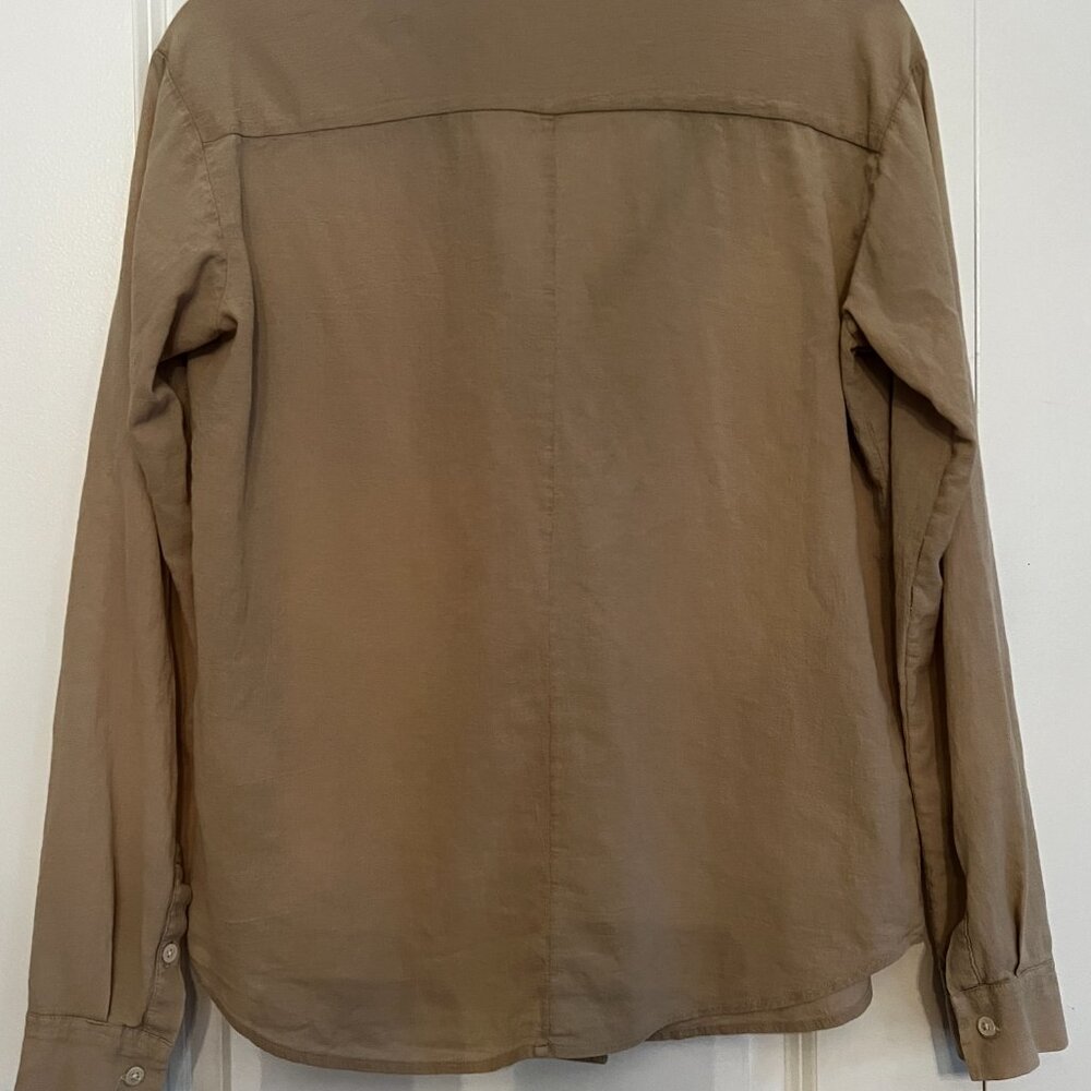 James Perse Button Button Down Blouse Size 2 - image 2